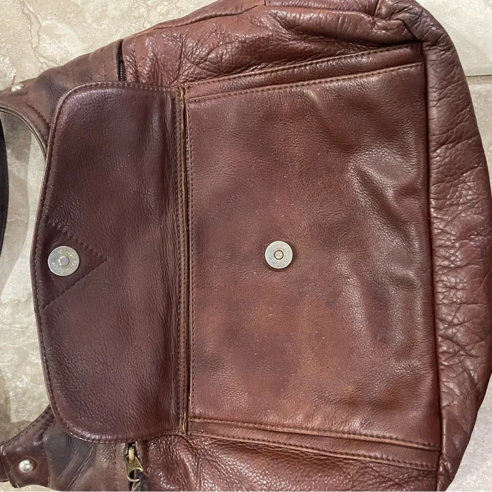 Coronado Brown Leather Hobo Bag‎